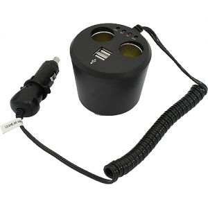 Двойник прикуривателя в подстакан.+ 2 USB AutoStandart 104225 ― Питстоп