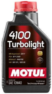 MOTUL 4100 Turbolight 10W40 Масло моторное п/с 1л    ― Питстоп
