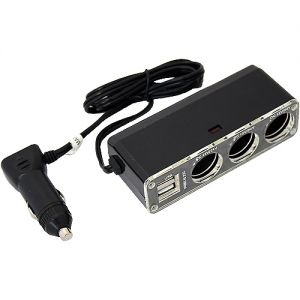 Разветвитель прикур. на 3 гнезда и 2USB, 2A AutoStandart 104222 ― Питстоп