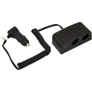Разветвитель прикуривателя на 2 гнезда с USB AutoStandart 104229 в Кирове
