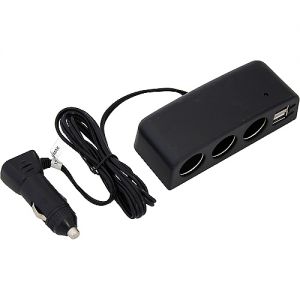 Разветвитель прикуривателя на 3 гнезда +2 USB AutoStandart 104230 ― Питстоп