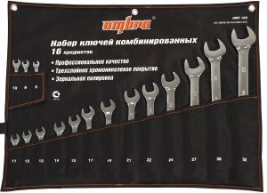 Набор комбинированных ключей 8-32мм, 16 предм. OMT16S ― Питстоп