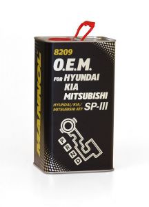         Масло Mannol  8209 O.E.M. for Hyundai Kia Mitsubishi/ ATF SP-III синт. 4л жесть ― Питстоп