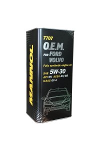         Масло Mannol  7707 O.E.M. for Ford Volvo 5w-30 синт. 5л жесть ― Питстоп